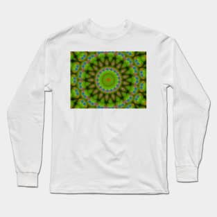 Green abstract pattern Long Sleeve T-Shirt